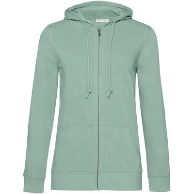 Sweatshirt à capuche zippé femme B&C Organic Vert 2XL - Publicité Sweatshirt à capuche zippé femme B&C Organic Vert 2XL - Publicité