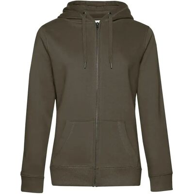 Sweatshirt à capuche zippé femme B&C Queen Vert 2XL - Publicité Sweatshirt à capuche zippé femme B&C Queen Vert 2XL - Publicité