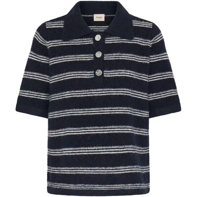 Polo femme fransa Kendra 5 Bleu S - Publicité Polo femme fransa Kendra 5 Bleu S - Publicité