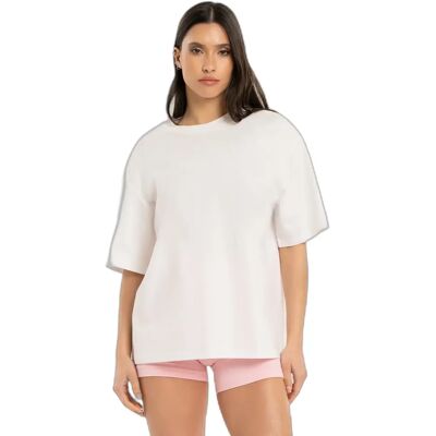 T-shirt oversize femme Gym Glamour Glutes Over Dudes Blanc 2XS/XS - Publicité T-shirt oversize femme Gym Glamour Glutes Over Dudes Blanc 2XS/XS - Publicité