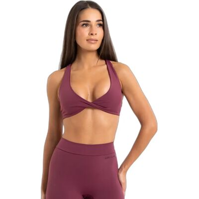 Brassière femme Gym Glamour Twist Glow Violet M - Publicité Brassière femme Gym Glamour Twist Glow Violet M - Publicité
