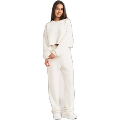 Pantalon de jogging femme Gym Glamour Blanc S - Publicité Pantalon de jogging femme Gym Glamour Blanc S - Publicité