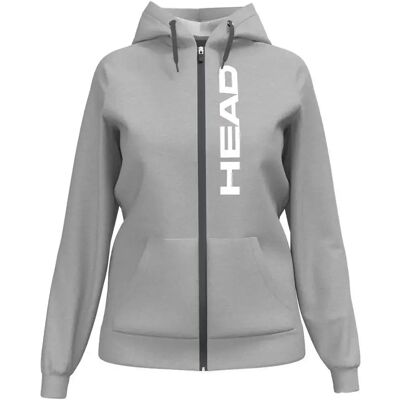 Sweatshirt à capuche full zip femme Head Club Orginal Gris XS - Publicité Sweatshirt à capuche full zip femme Head Club Orginal Gris XS - Publicité