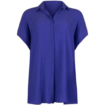 Chemise estivale femme Lisca Japan Bleu XL - Publicité Chemise estivale femme Lisca Japan Bleu XL - Publicité