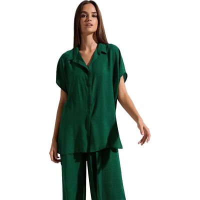 Chemise estivale femme Lisca Japan Vert 2XL - Publicité Chemise estivale femme Lisca Japan Vert 2XL - Publicité