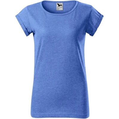 T-shirt femme Malfini Fusion 164 Bleu 2XL - Publicité T-shirt femme Malfini Fusion 164 Bleu 2XL - Publicité