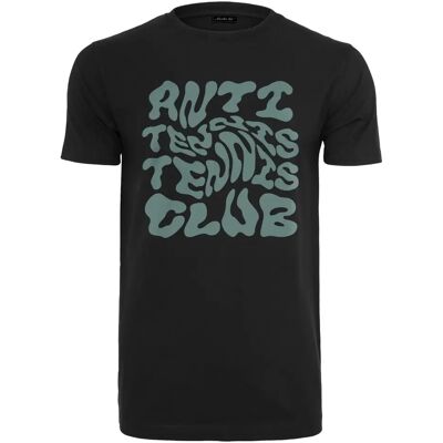 T-shirt Mister Tee Anti Tennis Club Noir XL - Publicité T-shirt Mister Tee Anti Tennis Club Noir XL - Publicité