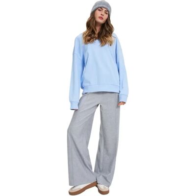 Sweatshirt femme Moodo Z-BL-4807 Bleu L - Publicité Sweatshirt femme Moodo Z-BL-4807 Bleu L - Publicité