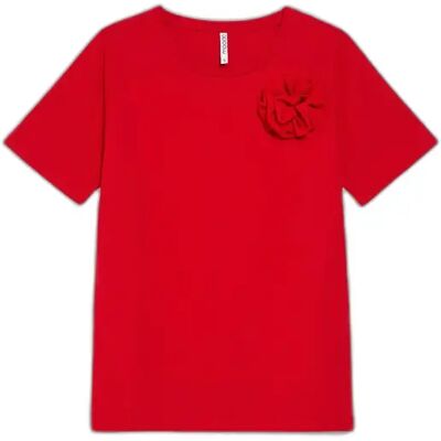 T-shirt femme Moodo Z-TS-4833 Rouge 2XL - Publicité T-shirt femme Moodo Z-TS-4833 Rouge 2XL - Publicité
