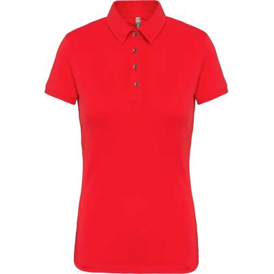 Polo femme manches courtes Kariban Jersey Rouge 2XL - Publicité Polo femme manches courtes Kariban Jersey Rouge 2XL - Publicité