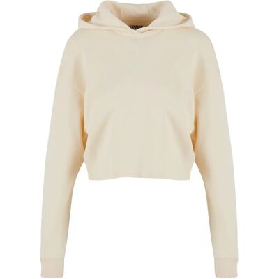 Sweatshirt à capuche oversize court femme Urban Classics Blanc 2XL - Publicité Sweatshirt à capuche oversize court femme Urban Classics Blanc 2XL - Publicité