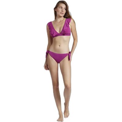 Maillot de bain 2 pièces triangle femme Admas Summer Frill Violet 40 - Publicité Maillot de bain 2 pièces triangle femme Admas Summer Frill Violet 40 - Publicité