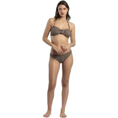 Maillot de bain 2 pièces bandeau femme Admas Fresh Leaves Gris 42 - Publicité Maillot de bain 2 pièces bandeau femme Admas Fresh Leaves Gris 42 - Publicité