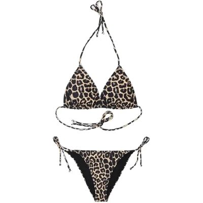 Haut de maillot de bain triangle imprimer animalier femme Diverse Tri 263 Marron XS - Publicité Haut de maillot de bain triangle imprimer animalier femme Diverse Tri 263 Marron XS - Publicité