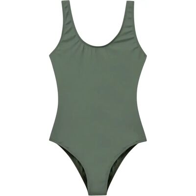 Maillot de bain 1 pièce à échancrure haute femme H2O Tornø Vert XS - Publicité Maillot de bain 1 pièce à échancrure haute femme H2O Tornø Vert XS - Publicité