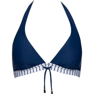 Haut de maillot de bain triangle préformé sans armatures femme Lisca Puerto Rico Bleu 42B - Publicité Haut de maillot de bain triangle préformé sans armatures femme Lisca Puerto Rico Bleu 42B - Publicité