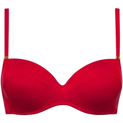 Haut de maillot de bain préformé femme Lisca Portofino Rouge 42B - Publicité Haut de maillot de bain préformé femme Lisca Portofino Rouge 42B - Publicité