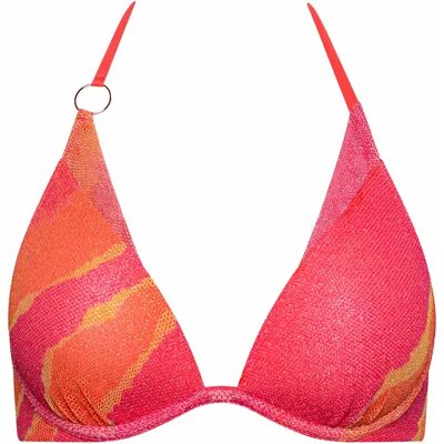 Haut de maillot de bain préformé dos nu sans armatures femme Lisca Atlantida Orange 42B - Publicité Haut de maillot de bain préformé dos nu sans armatures femme Lisca Atlantida Orange 42B - Publicité