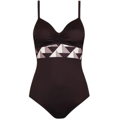 Maillot de bain 1 pièce préformé sans armatures femme Lisca Toulouse Marron 42B - Publicité Maillot de bain 1 pièce préformé sans armatures femme Lisca Toulouse Marron 42B - Publicité