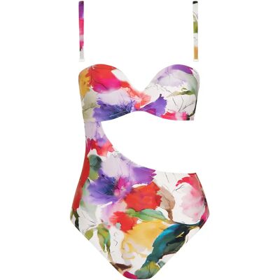Maillot de bain 1 pièce préformé asymétrique femme Lisca Roma Blanc 42B - Publicité Maillot de bain 1 pièce préformé asymétrique femme Lisca Roma Blanc 42B - Publicité