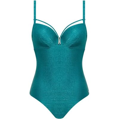 Maillot de bain 1 pièce préformé femme Lisca Blue Lagoon Vert 42B - Publicité Maillot de bain 1 pièce préformé femme Lisca Blue Lagoon Vert 42B - Publicité