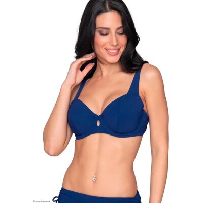 Haut de maillot de bain balconnet non préformé femme Luna Blue Sense Bleu 90E - Publicité Haut de maillot de bain balconnet non préformé femme Luna Blue Sense Bleu 90E - Publicité