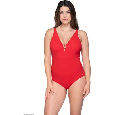 Maillot de bain 1 pièce triangle préformé femme Luna Blue Sense Rouge 90D - Publicité Maillot de bain 1 pièce triangle préformé femme Luna Blue Sense Rouge 90D - Publicité