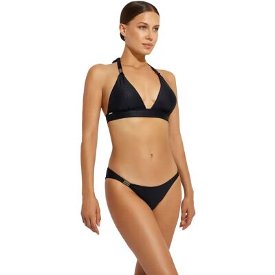 Bas de maillot de bain taille basse femme Selmark Manhattan Noir L - Publicité Bas de maillot de bain taille basse femme Selmark Manhattan Noir L - Publicité