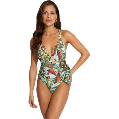Maillot de bain 1 pièce femme Selmark Galapagos Bleu 100B - Publicité Maillot de bain 1 pièce femme Selmark Galapagos Bleu 100B - Publicité