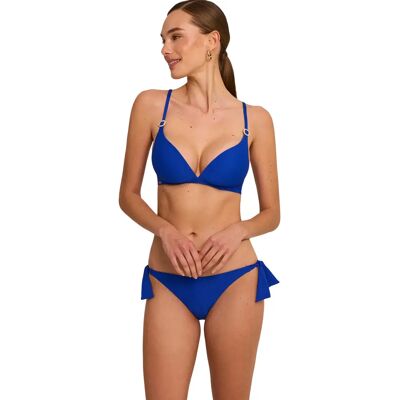 Haut de maillot de bain décolleté préformé sans armatures femme Selmark Solstice Bleu 85C - Publicité Haut de maillot de bain décolleté préformé sans armatures femme Selmark Solstice Bleu 85C - Publicité