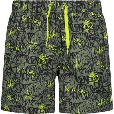 Short de bain à motif géométrique CMP Vert 4XL - Publicité Short de bain à motif géométrique CMP Vert 4XL - Publicité
