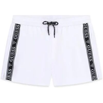 Short de bain Guess Logo Tape Blanc S - Publicité Short de bain Guess Logo Tape Blanc S - Publicité