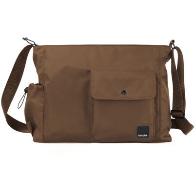 Sac bandoulière Kintobe MILO Marron 13 L - Publicité Sac bandoulière Kintobe MILO Marron 13 L - Publicité