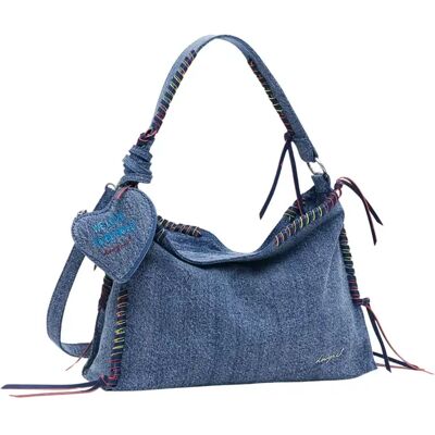 Sac bandoulière en jean femme Desigual Torio Leiria Bleu TU - Publicité Sac bandoulière en jean femme Desigual Torio Leiria Bleu TU - Publicité