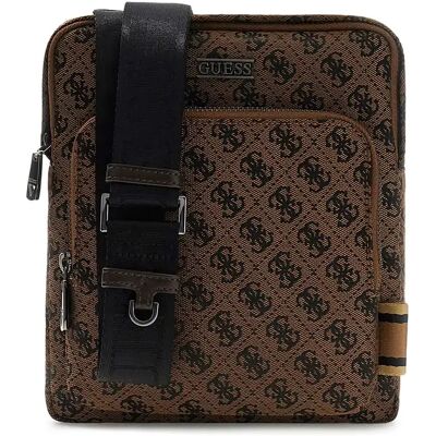 Sac bandoulière Guess Boston Flat Marron TU - Publicité Sac bandoulière Guess Boston Flat Marron TU - Publicité