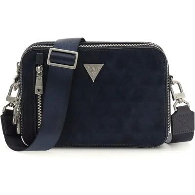 Sac bandoulière caméra double zip Guess Torino Bleu TU - Publicité Sac bandoulière caméra double zip Guess Torino Bleu TU - Publicité