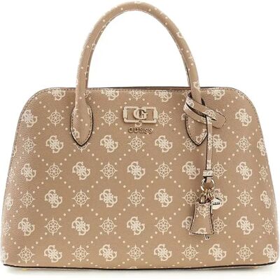 Sac à main avec logo femme Guess Emelie 2 Comp Marron TU - Publicité Sac à main avec logo femme Guess Emelie 2 Comp Marron TU - Publicité