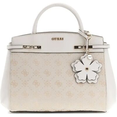 Sac à main 3 compartiments femme Guess Melinda Logo Blanc TU - Publicité Sac à main 3 compartiments femme Guess Melinda Logo Blanc TU - Publicité