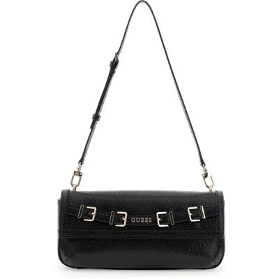 Sac bandoulière femme Guess Dovie Noir TU - Publicité Sac bandoulière femme Guess Dovie Noir TU - Publicité