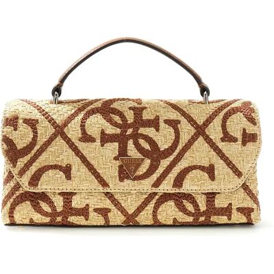 Sac à main à rabat femme Guess Kirsten Beige TU - Publicité Sac à main à rabat femme Guess Kirsten Beige TU - Publicité