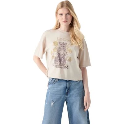 T-shirt le chat os femme Guess Beige M - Publicité T-shirt le chat os femme Guess Beige M - Publicité