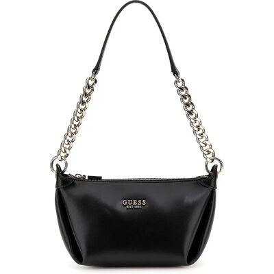 Sac à main zippée femme Guess Eco Evaine Top Noir TU - Publicité Sac à main zippée femme Guess Eco Evaine Top Noir TU - Publicité