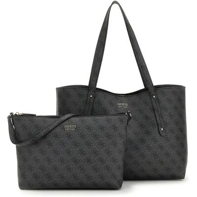 Sac à main femme Guess Brenton Gris TU - Publicité Sac à main femme Guess Brenton Gris TU - Publicité