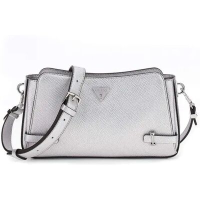 Sac bandoulière femme Guess Rosalba Argenté TU - Publicité Sac bandoulière femme Guess Rosalba Argenté TU - Publicité