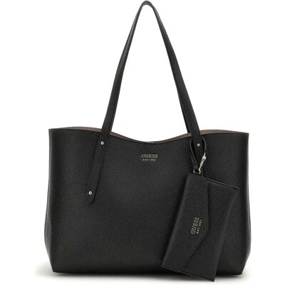 Sac à main femme Guess Brenton Noir TU - Publicité Sac à main femme Guess Brenton Noir TU - Publicité