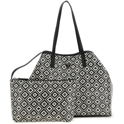 Sac à main femme Guess Vikky II Noir TU - Publicité Sac à main femme Guess Vikky II Noir TU - Publicité