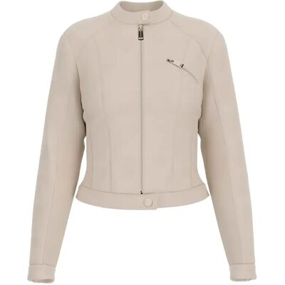Veste en cuir femme Guess New Fiammetta Beige XL - Publicité Veste en cuir femme Guess New Fiammetta Beige XL - Publicité