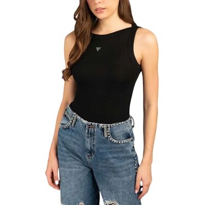 Débardeur femme Guess Tina Ribs Noir XS - Publicité Débardeur femme Guess Tina Ribs Noir XS - Publicité