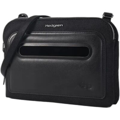 Sac bandoulière femme Hedgren Doppio Noir 2,3 L - Publicité Sac bandoulière femme Hedgren Doppio Noir 2,3 L - Publicité