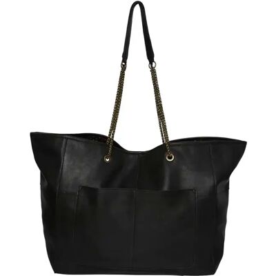Sac cabas femme Pieces Mala Noir TU - Publicité Sac cabas femme Pieces Mala Noir TU - Publicité